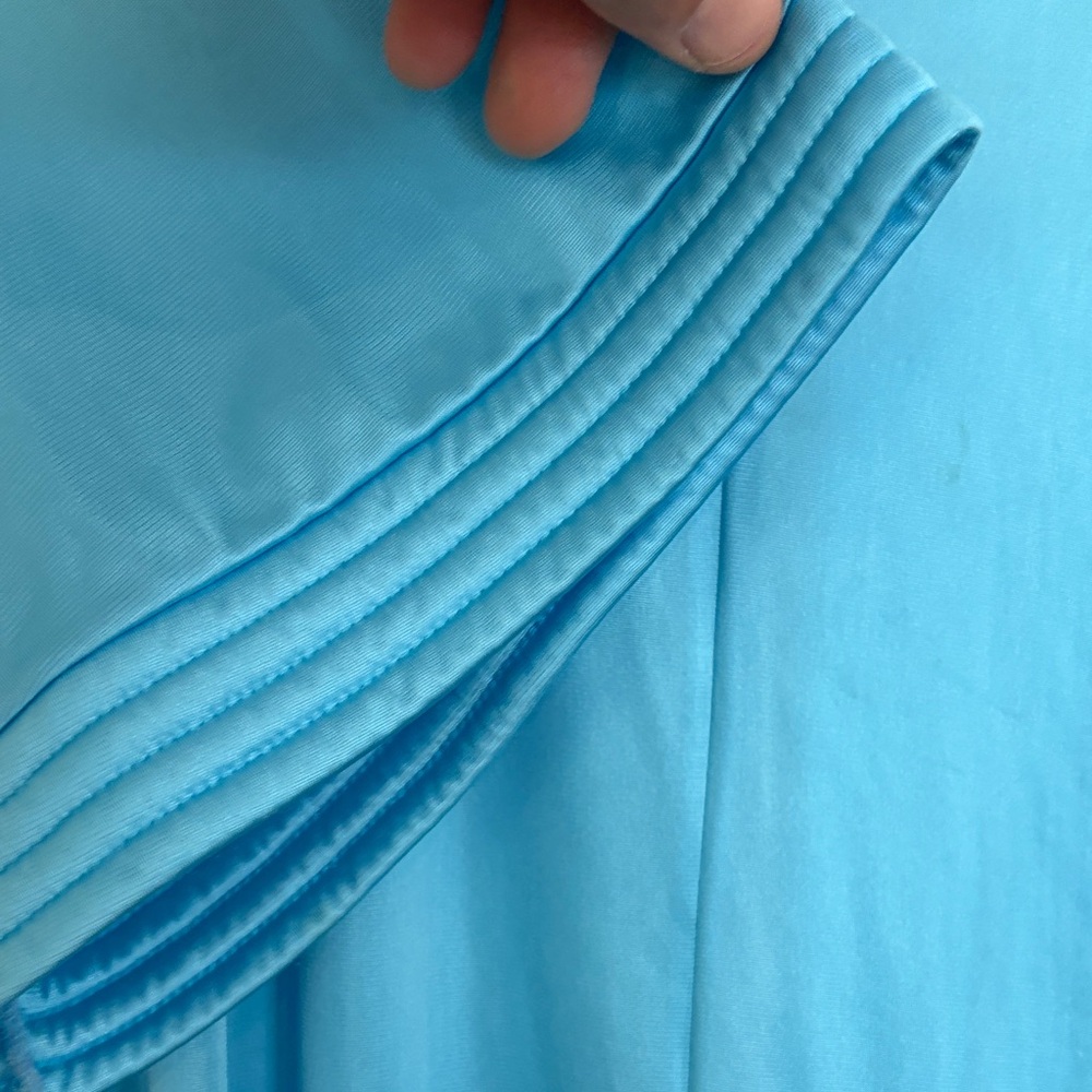 Vintage Vanity Fair Satin Robe Deep‎ Blue and Silky - Picture 6 of 8